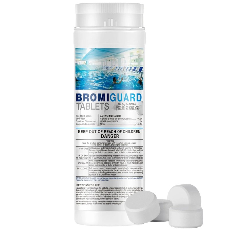1-bromo-3-chloro-5,5-diméthylhydantoin pour la piscine et le spa